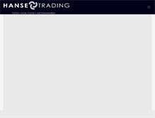 Tablet Screenshot of hansetrading.de